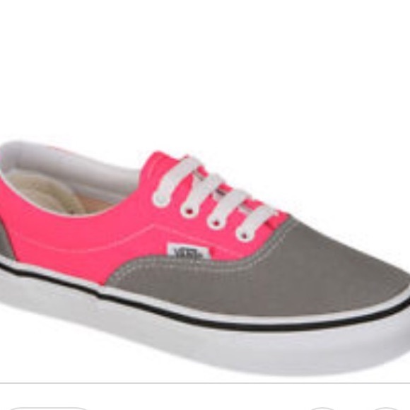 pink gray vans